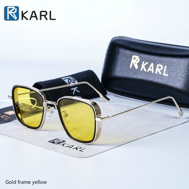 Square Sunglasses Men Luxury Brand Metal Retro Steampunk Gradient Sun Glasses for Men Women Shades Kabir Singh Sunglasses 2020