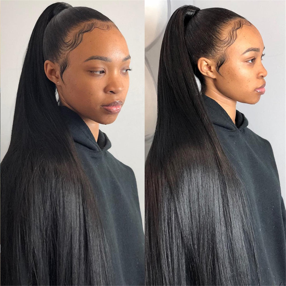 360 Lace Wig Human Hair Pre Plucke For Black Women Brazilian Remy