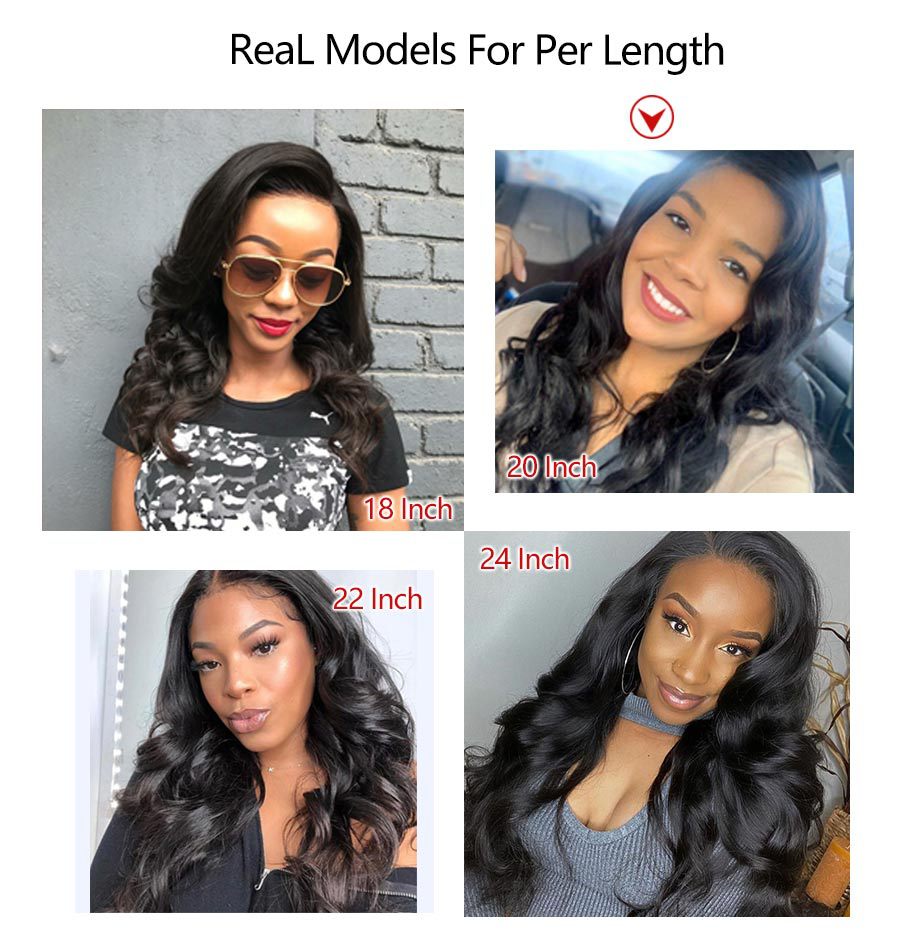 Lace Front Human Hair Wigs Remy Closure Wig 360