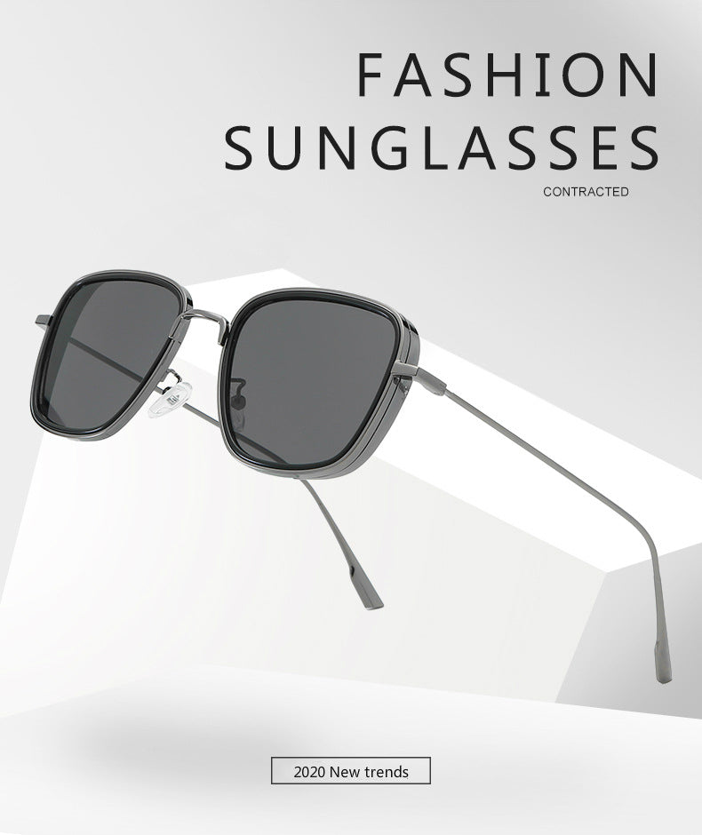 Square Sunglasses Men Luxury Brand Metal Retro Steampunk Gradient Sun Glasses for Men Women Shades Kabir Singh Sunglasses 2020