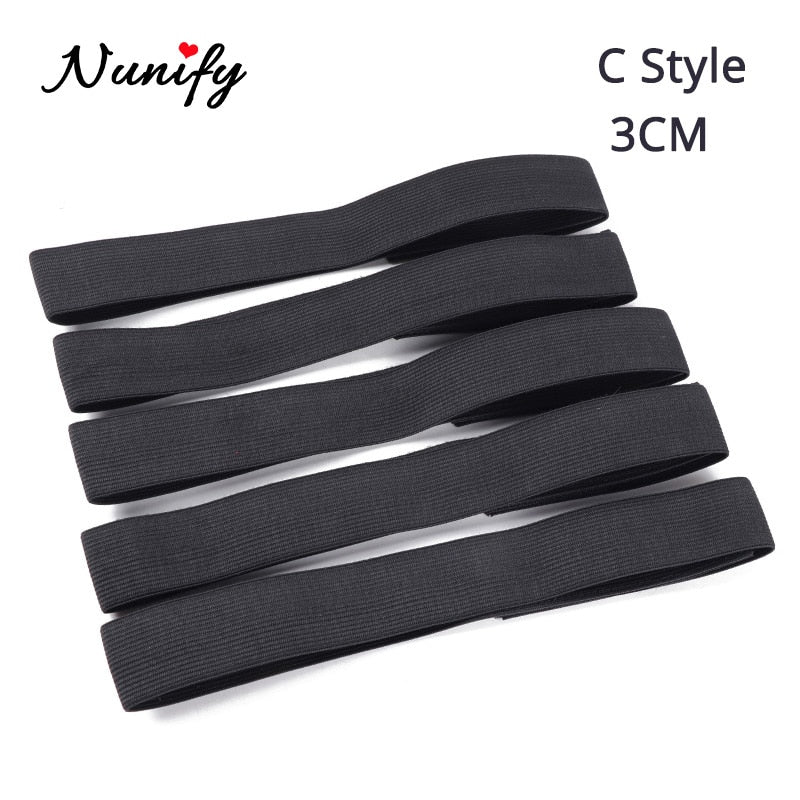 Nunify Edge Slayer For Wigs Frontal Closure Elastic Band For Wigs Adjustable Velcro Wig Band For Edges Hair Wrap Strip For Edges