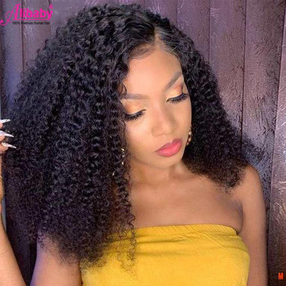 Brazilian Hair Wigs Curly Human Hair Wig Jerry Curl Lace Front Wig Human Hair Pre Plucked Jerry Curl Wigs For Women Human Hair