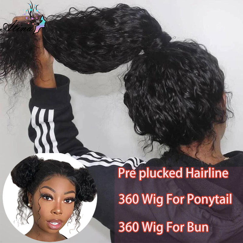 Hd Invisible Full Lace Front Human Hair Wigs Glueless 13x4 Loose Deep Wave Frontal Wig Women Water Wave Curly 360 Frontal Wig